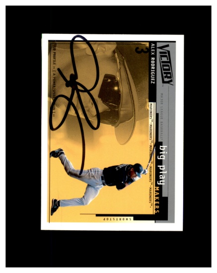 Alex Rodriguez Signed/AUTO Card w/ COA