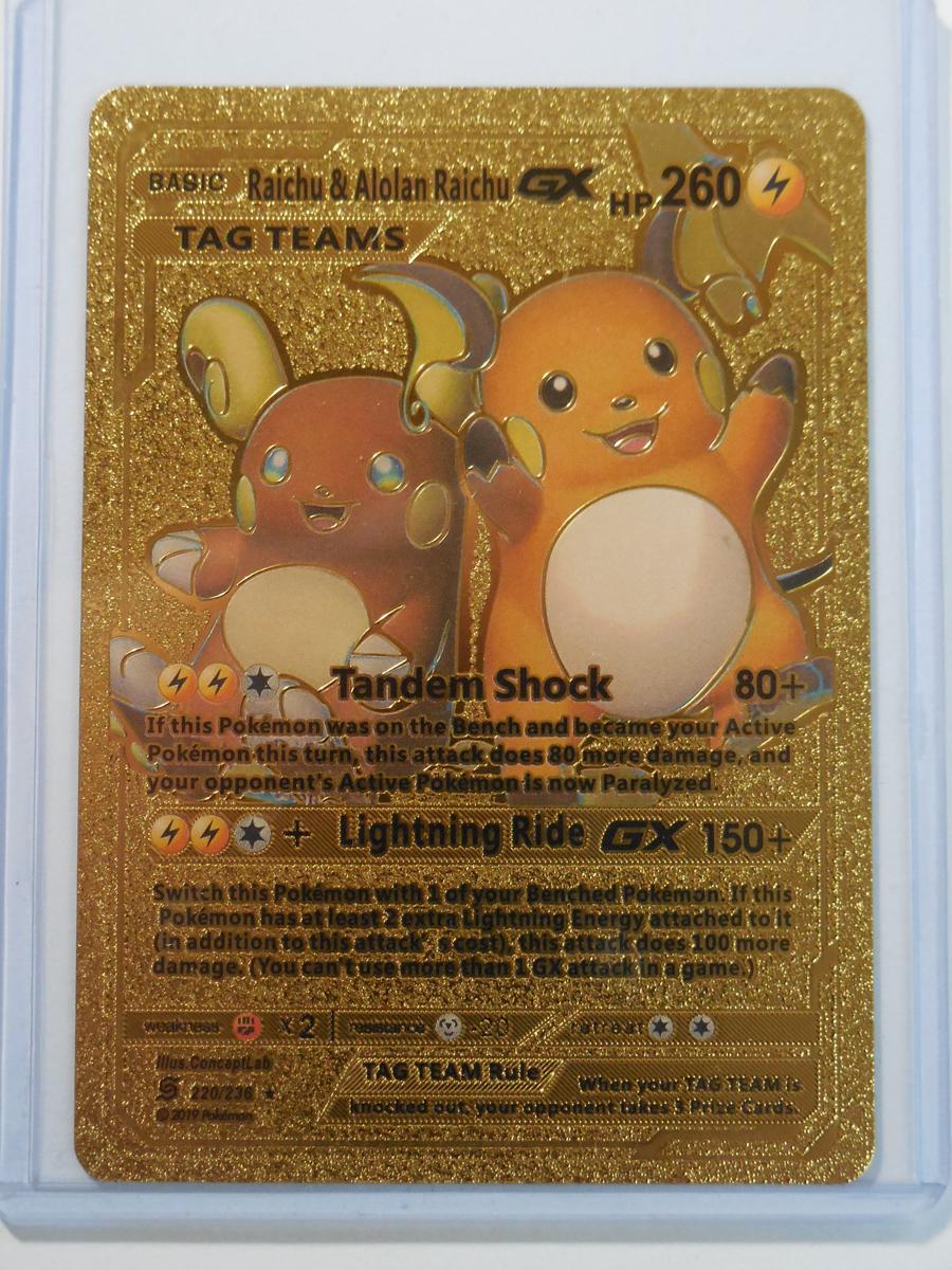 CUSTOM 2019 POKEMON RAICHU & ALOLAN RAICHU GX | Proxibid