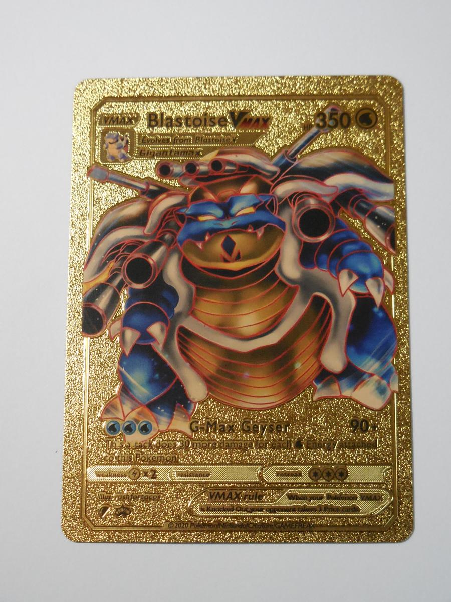 2020 POKEMON BLASTOISE VMAX CUSTOM GOLD FOIL ART | Proxibid