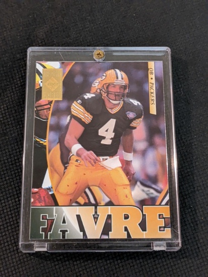 1995 Edge Black Label Brett Favre Football Card #71 Green Bay Packers