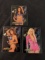 x 3 card Bench Warmer card; Racer Girls - Nikki Zeno/ Stacy Fuson/ Kerri Kasem