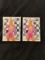 x 2 card Bench Warmer 2012 lot; both Holly Huddleston Race Girls Cards