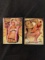 x 2 card lot both being lisa gleave's 2007 Bench Warmer Gold Edition #g-3 of 6