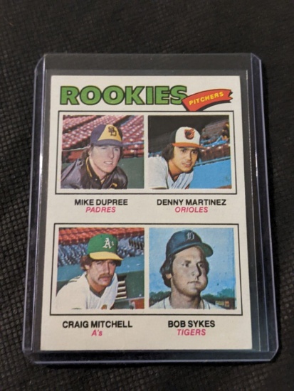 1977 Topps - Rookie Pitchers #491 Dennis Martinez, Mike Dupree, Bob Sykes, Craig Mitchell