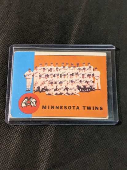 Minnesota Twins Team Card 1963 Topps Baseball #162 Vintage MLB