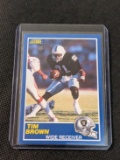 1989 Score-Rookie RC- Tim Brown #86- Los Angeles Raiders