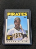 1986 Topps Traded Barry Bonds #11T Pittsburgh Pirates