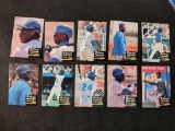 x 10 card lot of Ken Griffey Jr 1992 front row club house series complete #1-10 set