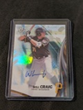 Will Craig 2017 Bowman Platinum Top Prospects Auto #TPA-WCR Pittsburgh Pirates