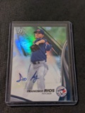 2017 Bowman Platinum Francisco Rios Blue Jays Autograph Auto Card #TPA-FRI  Parallel Insert SP