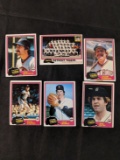 1981 Topps Tigers Vintage 6 card lot with jack morris included