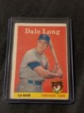 1958 Topps Dale Long #7 Set Break Chicago Cubs