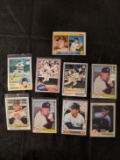 x 9 card bulk mlb lot of 1970's Topps; all of craig nettles New York Yankees