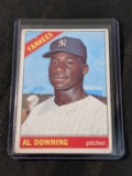 1966 Topps Baseball Al Downing #384 New York Yankees Vintage MLB Card