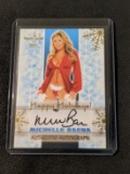 2011 Bench Warmer Happy Holidays Michelle Baena Autograph