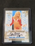 2011 BENCH WARMER HAPPY HOLIDAYS TALOR MARION AUTOGRAPHED CARD