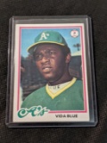 1978 Topps Vida Blue Oakland Athletics CY MVP Vintage Baseball