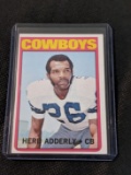 1972 Topps Football Herb Adderly Dallas Cowboys Card #66