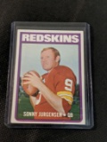 1972 Topps Football #195 Sonny Jurgensen Washington Redskins vintage HOF