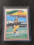1977 Topps Dan Fouts #274 football card San Diego Chargers