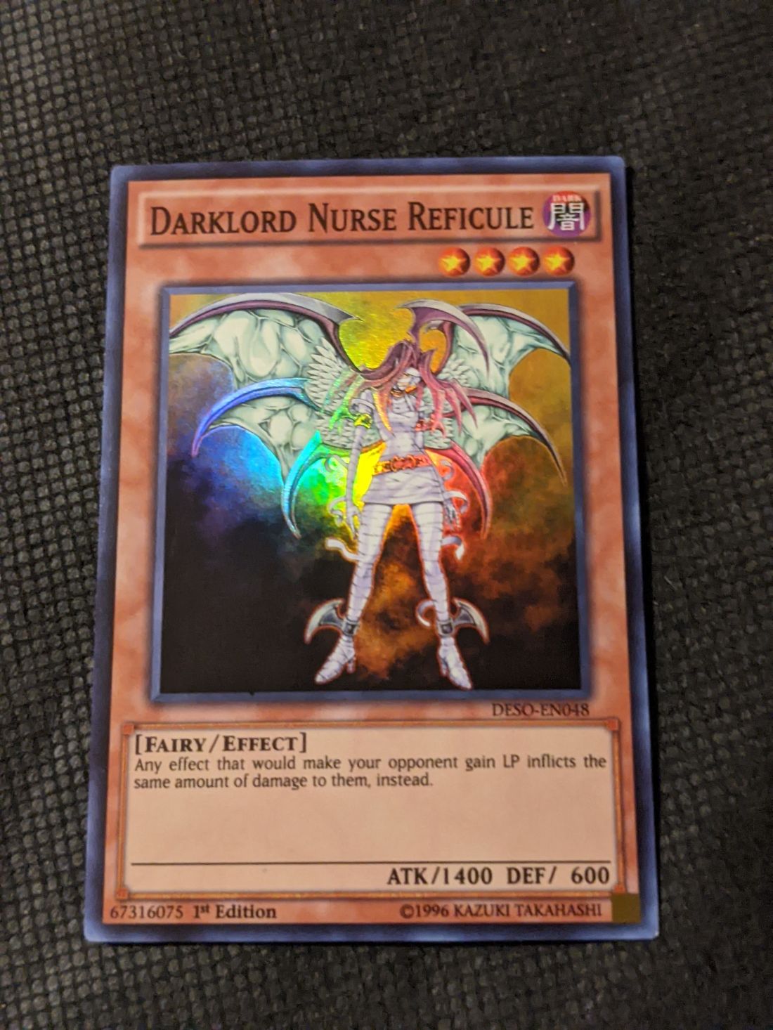 yugioh nurse card Yu-Gi-Oh Super Rare: DARKLORD NURSE REFICULE - DESO-EN048 1st Edition
