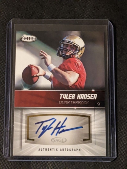 2012 SAGE Hit Tyler Hansen #A109 Rookie Auto RC Bengals