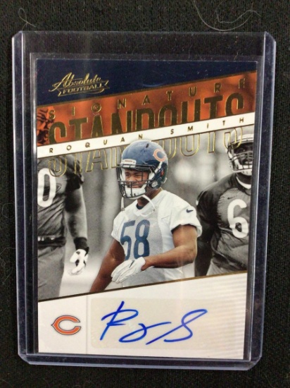 2018 PANINI ABSOLUTE ROQUAN SMITH AUTOGRAPH SIGNED ROOKIE CARD RC CHICAGO BEARS