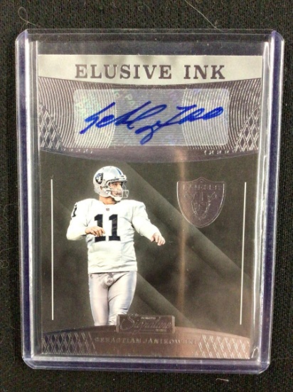 2016 PANINI DONRUSS SEBASTIAN JANIKOWSKI ELUSIVE INK AUTOGRAPH CARD OAKLAND RAIDERS BV$$