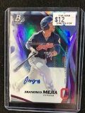 2017 BOWMAN PLATINUM FRANCISCO MEJIA AUTHENTIC AUTOGRAPH SIGNED CARD CLEVELAND INDIANS