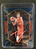 2020-21 PANINI SELECT TRAE YOUNG CERTIFIED AUTHENTIC AUTOGRAPH SIGNED CARD W/ COA HAWKS