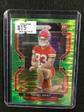 2021 PANINI PRIZM NOAH GRAY RARE NEON GREEN PULSAR PRIZM ROOKIE CARD RC KANSAS CITY CHIEFS