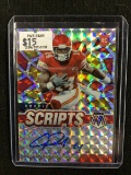 2021 PANINI MOSAIC CORNELL POWELL MOSAIC SCRIPTS PRIZM AUTOGRAPH SIGNED ROOKIE CARD RC CHIEFS