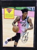 AUTHENTIC MIAMI HEAT JIMMY BUTLER AUTOPGRAPH SIGNED 8X10 PHOTO SUPER STAR CERTIFICATION COA