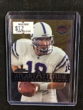 1999 SKYBOX DOMINION PEYTON MANNING ATLANTATTITUDE INSERT CARD INDIANAPOLIS COLTS BV $$