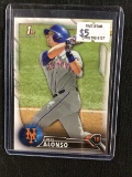 2016 BOWMAN DRAFT BASEBALL PETE ALONSO 1ST ROOKIE CARD RC NEW YORK METS BV $$