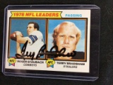 1979 TOPPS TERRY BRADSHAW CERTIFIED AUTHENTIC AUTOGRAPH SIGNED CARD W/ COA STEELERS BV$$