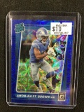 2021 PANINI DONRUSS OPTIC AMON-RA ST. BROWN BLUE SCOPE PRIZM RATED ROOKIE CARD RC LIONS BV $$