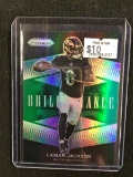 2021 PANINI PRIZM LAMAR JACKSON BRILLIANCE RARE GREEN PRIZM SP BALTIMORE RAVENS BV $$