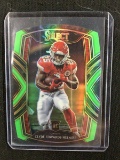 2020 PANINI SELECT CLYDE EDWARDS HELAIRE NEON GREEN DIE CUT PRIZM ROOKIE CARD RC CHIEFS