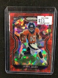 2020 PANINI PRIZM JERRY JEUDY CRACKED RED ICE PRIZM ROOKIE CARD RC DENVER BRONCOS