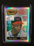 2001 TOPPS ARCHIVES PAUL BLAIR AUTHENTIC AUTOGRAPH SIGNED CARD REFRACTOR ORIOLES