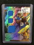 2021 PANINI XR JOSH PALMER AUTHENTIC AUTOGRAPH SIGNED JERSEY RELIC ROOKIE CARD RC #D 160/199