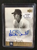 2004 UPPER DECK YANKEE CLASSICS SAM MCDOWELL AUTHENTIC AUTOGRAPH SIGNED CARD YANKEES