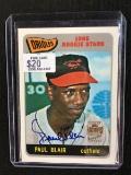 2001 TOPPS ARCHIVES PAUL BLAIR AUTHENTIC AUTOGRAPH SIGNED CARD ORIOLES