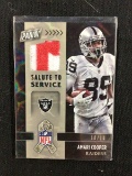 2016 PANINI AMARI COOPER SALUTE TO SERVICE 2 COLOR PATCH CARD #'D 10/10 OAKLAND RAIDERS