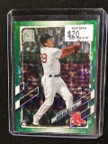 2021 TOPPS BASEBALL #26 BOBBY DALBEC RARE GREEN FOIL SP ROOKIE CARD RC #'D 352/499 BOSTON RED SOX