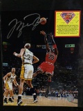 AUTHENTIC CHICAGO BULLS MICHAEL JORDAN AUTOGRAPHED SIGNED 8X10 PHOTO SUPER STAR CERT COA