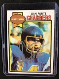 1979 TOPPS FOOTBALL DAN FOUTS AUTHENTIC AUTOGRAPH SIGNED CARD PRO CERT COA PROS COA