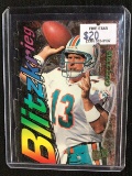 RARE 1997 FLEER ULTRA DAN MARINO BLITZKRIEG DIE CUT INSERT CARD VERY RARE MIAMI DOLPHINS