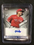 2022 TOPPS YOHEL POZO BASEBALL STARS AUTHENTIC AUTOGRAPH SIGNED ROOKIE CARD RC RANGERS